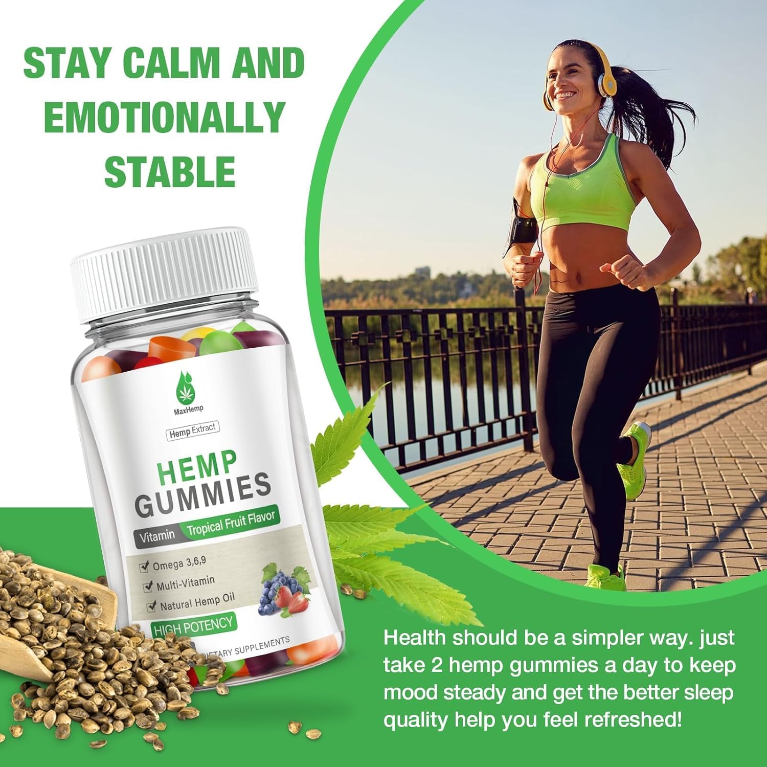 Hemp Gummies Extra Strength for Pain, Sleep, Anxiety - Hemp Gummy 100% Natural Organic High Potency with Pure Hеmp Oil Extract Vegan Bear Candy (3 Packs)