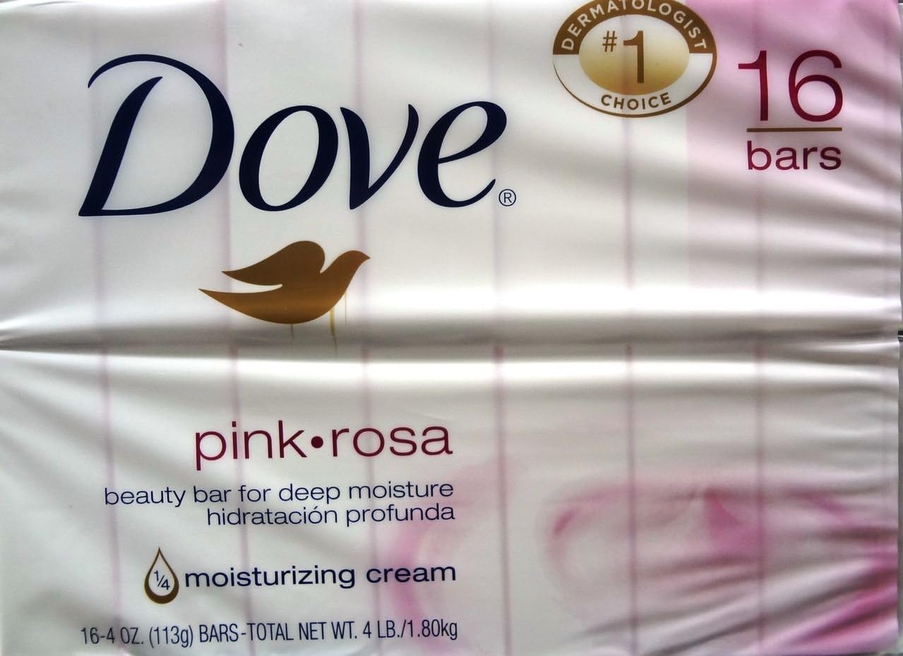 Dove Sensitive Skin Pink 16-4 OZ Bar Soaps, 64 OZ