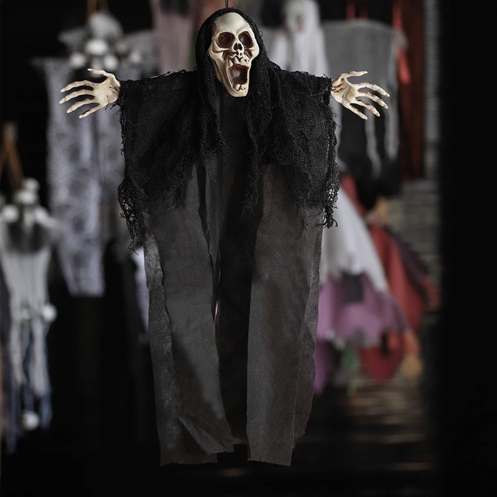 Decorazione Halloween Fantasma Scheletro, Scheletri Halloween Appeso Con 357730757664