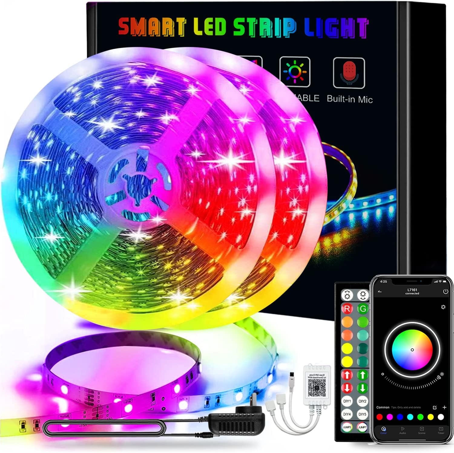 LED Lights, L8star Led Lights Strip for Bedroom Smart Color Changing