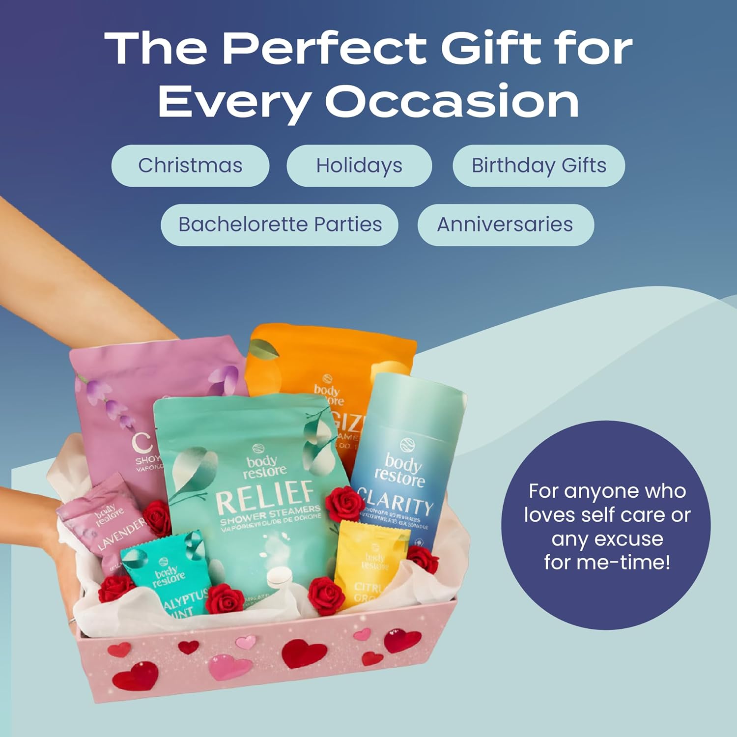 Body Restore Shower Steamers Aromatherapy 6 Pack - Birthday Gifts for Men, Women, Dad Gift, Stress Relief, Relaxation, Self Care - Clarity - Image 9