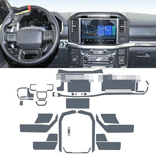 Miniatura 8 de NBHB Car Interior Center Console Transparent TPU Protective Film Anti-Scratch Repair Film Accessories PPFfor Ford F-150 2022-2023