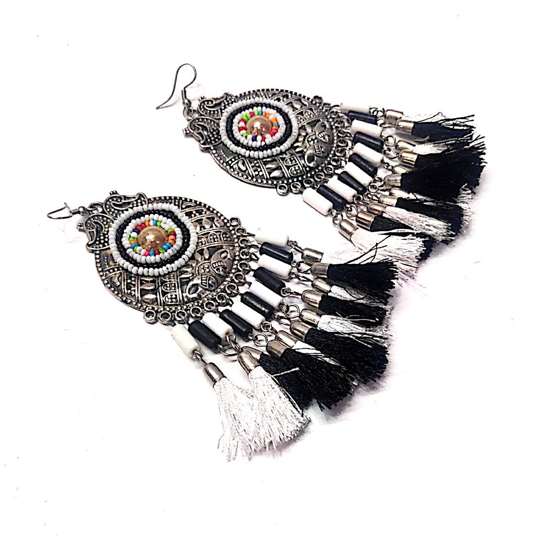 See full amazon price history chart for Proplady Tribal Collection Designer Beads & Tassels Stud Long Earrings| Antique Afghani Bohemian Earring Set German Silver, Terracotta, Metal Drops & Danglers Proplady Tribal Collection Designer Beads & Tassels Stud Long Earrings| Antique Afghani Bohemian Earring Set German Silver, Terracotta, Metal Drops & Danglers (B08P3WL96B) Amazon Price History, Amazon Price Tracker