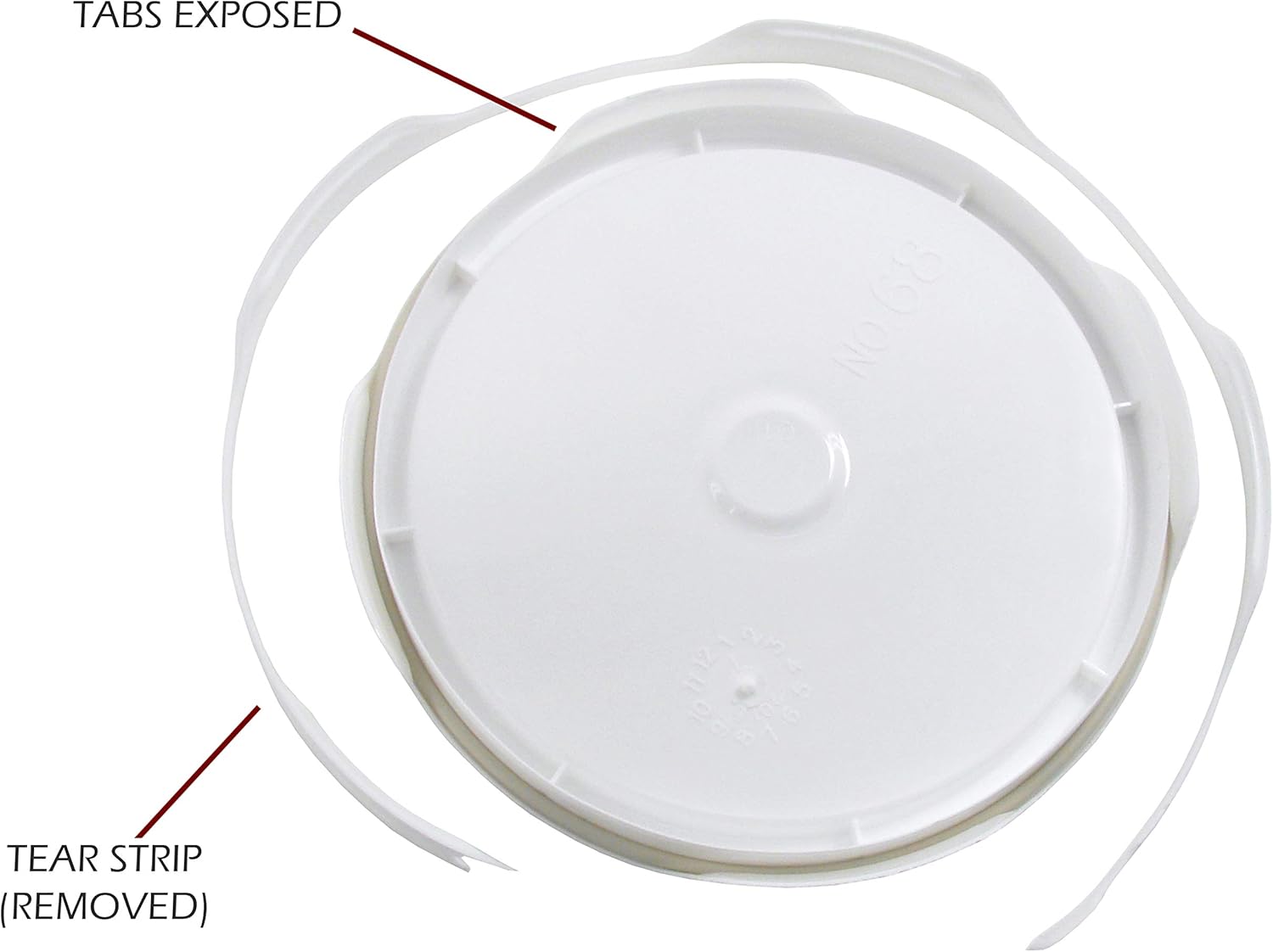 Bucket Kit, Ten 1 Gallon Buckets with White Snap-on Lids