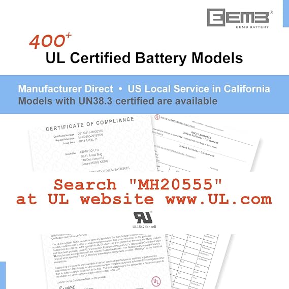 EEMB 100-Pack ER14505 AA 3.6V Lithium Batteries Non-Rechargeable