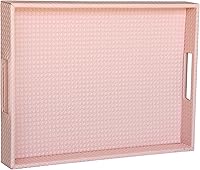 Vista 11 de HofferRuffer Bandeja Rectangular para Servir con Asas con Orificios para Mesa de Café, Desayuno, Té, Comida, Mayordomo - Encimera, Cocina, Bandeja