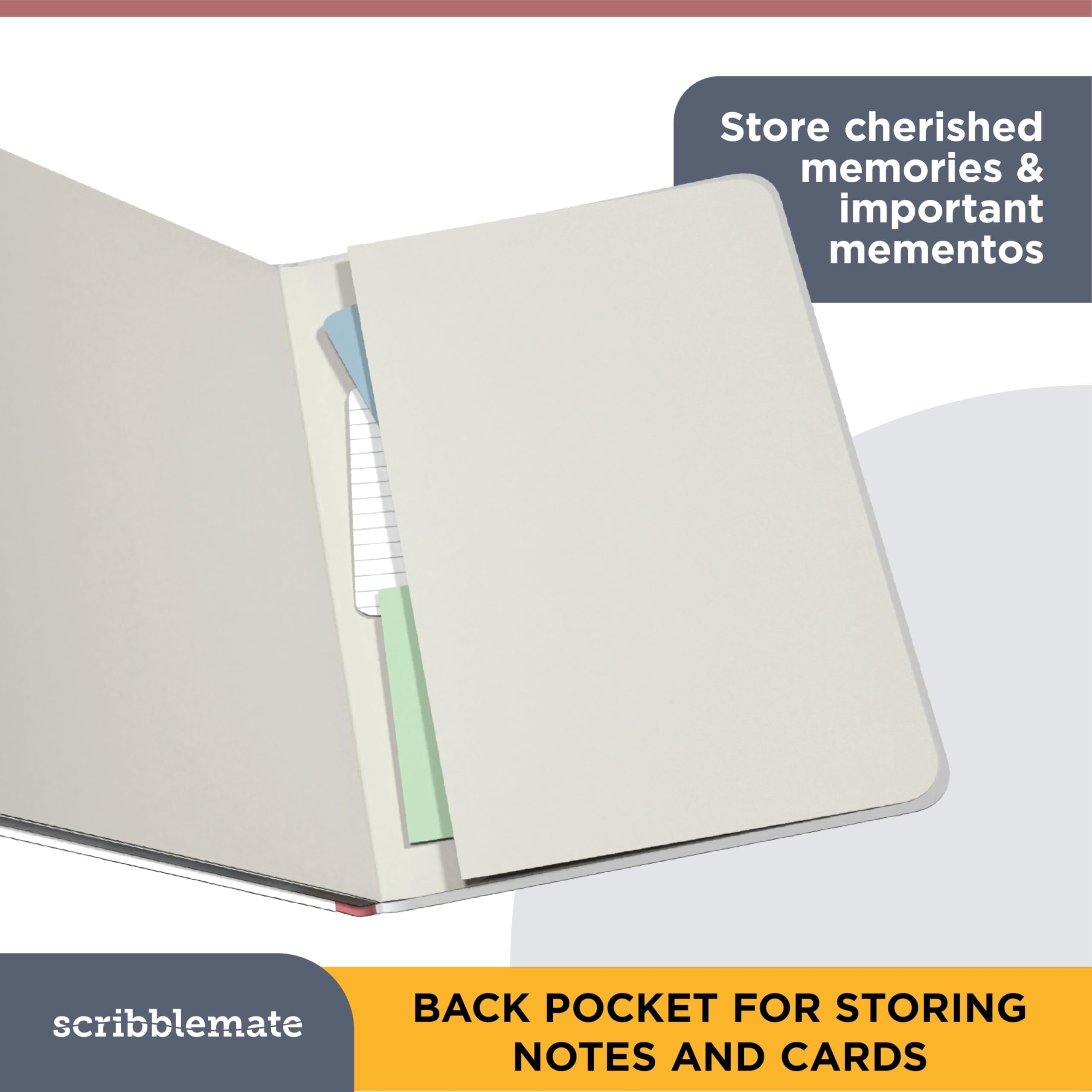 Cuaderno rayado, paquete de 6 cuadernos rayados A5 para mujeres y hombres, 160 páginas, tamaño mediano de 5.75 x 8.25 pulgadas, cuaderno de diario de tapa dura, papel premium de 100 g/m² (paquete de