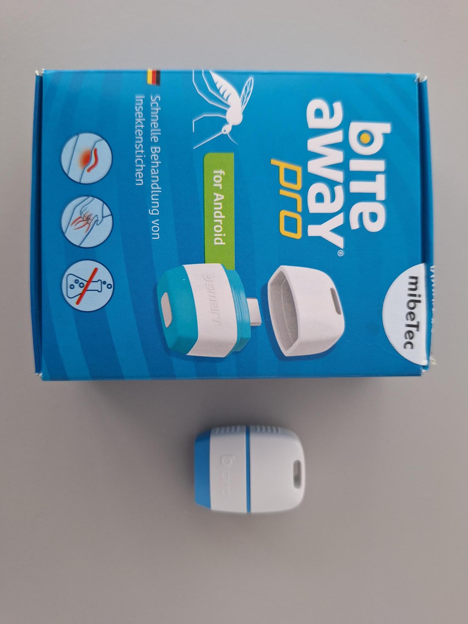bite away pro Insektenstichheiler - der Smartphone Stichheiler für unterwegs, elektronischer Stichheiler nur für Android Handys
