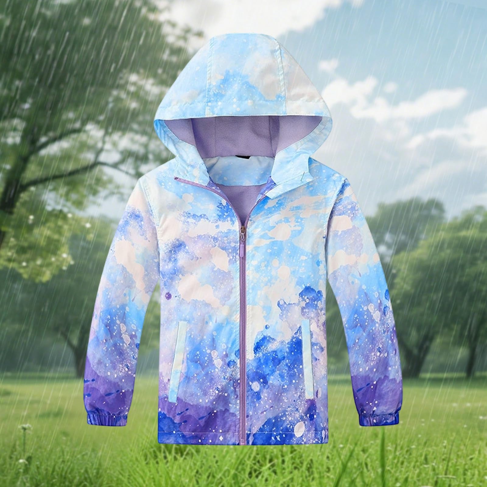 Poncho Impermeable NiñO 10 AñOs,Chaqueta Cortavientos Con Forro Polar Para NiñOs Ideal Para Actividades Al Aire Libre Impermeable Softshell CáLido Para Todas Las Estaciones Para NiñAs Y NiñOs