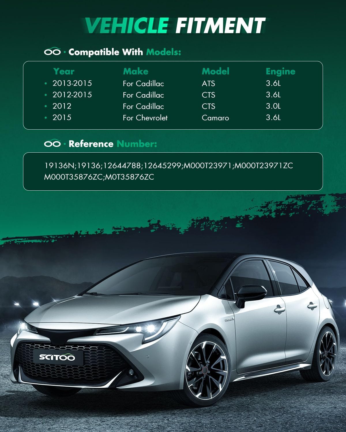 SCITOO Starter Compatible for Mercedes-Benz for CL63 AMG 5.5L 2011-2012,for Mercedes-Benz for GL450 4.7L 2013-2014,for Mercedes-Benz for GL550 4.7L 2013-2016 Engine Starter Motor 19136