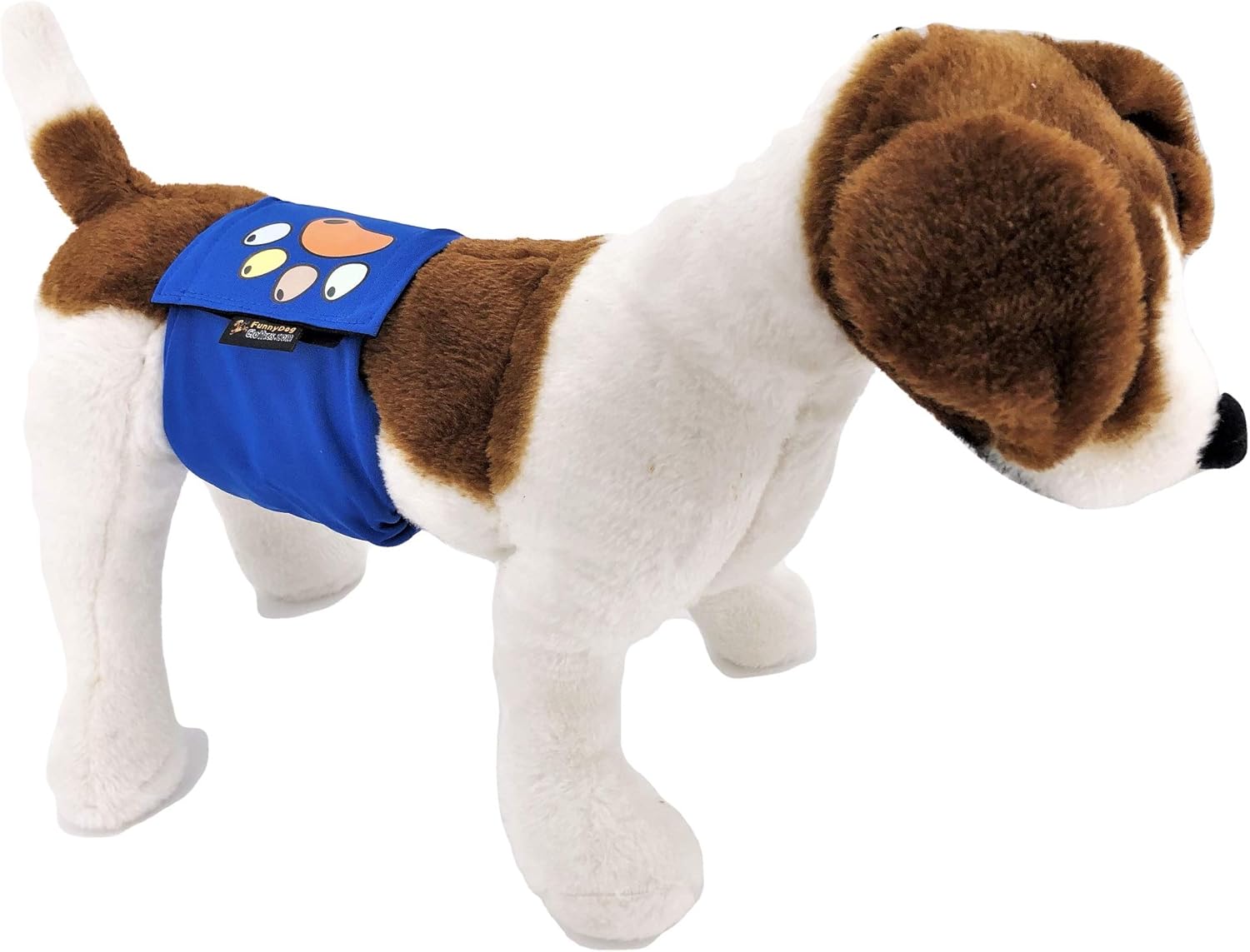 Pack of 3 or 6 Male Dog Diapers 4 - Layers of Absorbent Pads Waterproof Leak Proof Belly Band Wrap Washable (M: Waist 12" - 16", Pack of 6 Black)