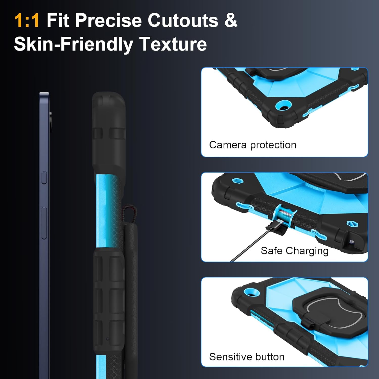 Case for Samsung Galaxy Tab A9 Plus 11 Inch 2023(SM-X210/X216/X218), Auorld Rugg... 6 71UNH4eCj7L. AC SL1500