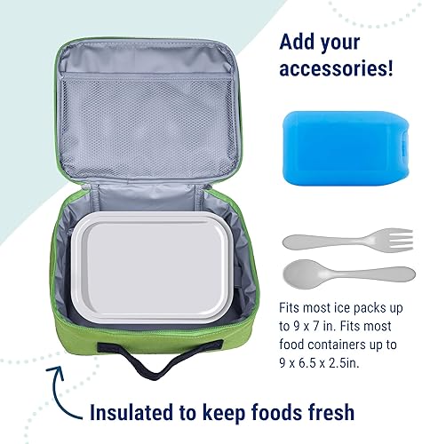Vista 30 de Wildkin- Lonchera aislada para niños y niñas, tamaño perfecto para empaquetar aperitivos calientes o fríos para la escuela y los viajes