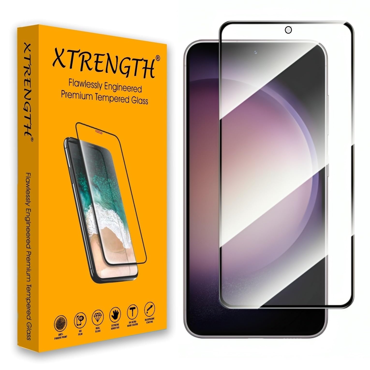 XTRENGTH Advanced HD+ Tempered Glass Screen Protector Designed for Samsung Galaxy S23 FE 5G / Galaxy A54 5G - Edge-to-Edge Full Screen Coverage with Easy Installation Kit (Anti-Scratch) (B0CL7KL812) Amazon Price History, Amazon Price Tracker