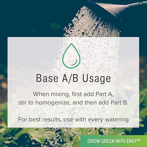 Miniatura 5 de ENVY Alimento hidropónico para plantas A y B - Nutrientes líquidos de dos partes para plantas de interiorexterior, suelo, coco, hidroponía, DWC -