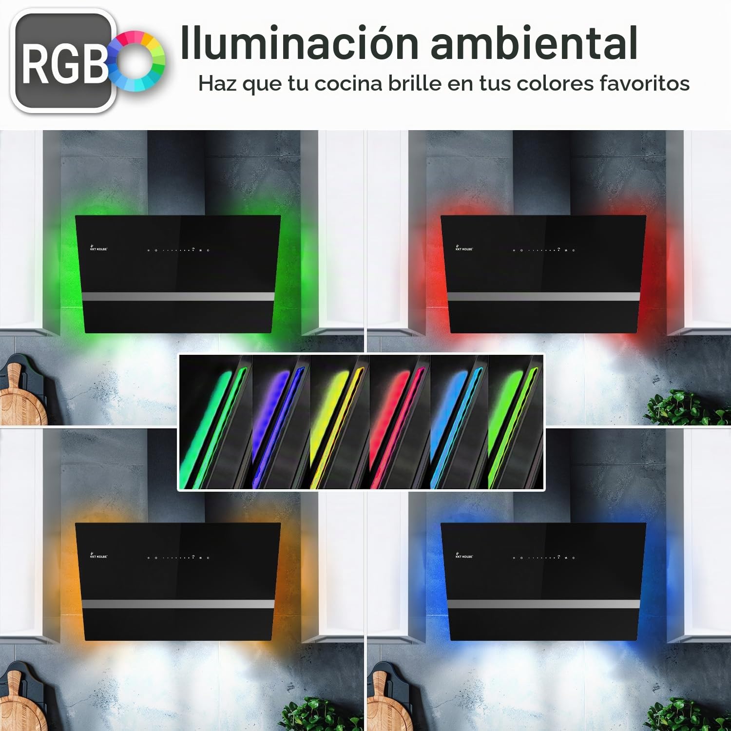 KKT KOLBE Campana extractora EASY6005SM, 60 cm sin cabeza