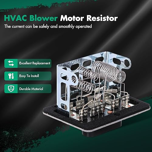 Miniatura 323 de SCITOO Resistencia de motor de ventilador HVAC para 2008-2013 para Chrysler 300/2008-2016 para Town & Country/2008-2010 para Dodge Charger/2008-2018