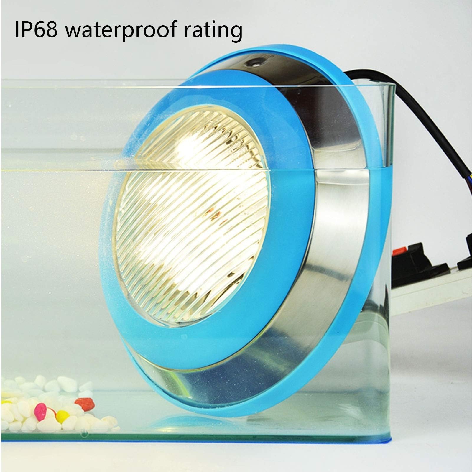 Podwodne oświetlenie RGB – 24 V, podwodne reflektory LED, IP68, wodoszczelne oświetlenie basenowe LED PAR56-RGB, do hoteli, tarasów, willi (RGB, 6 W)