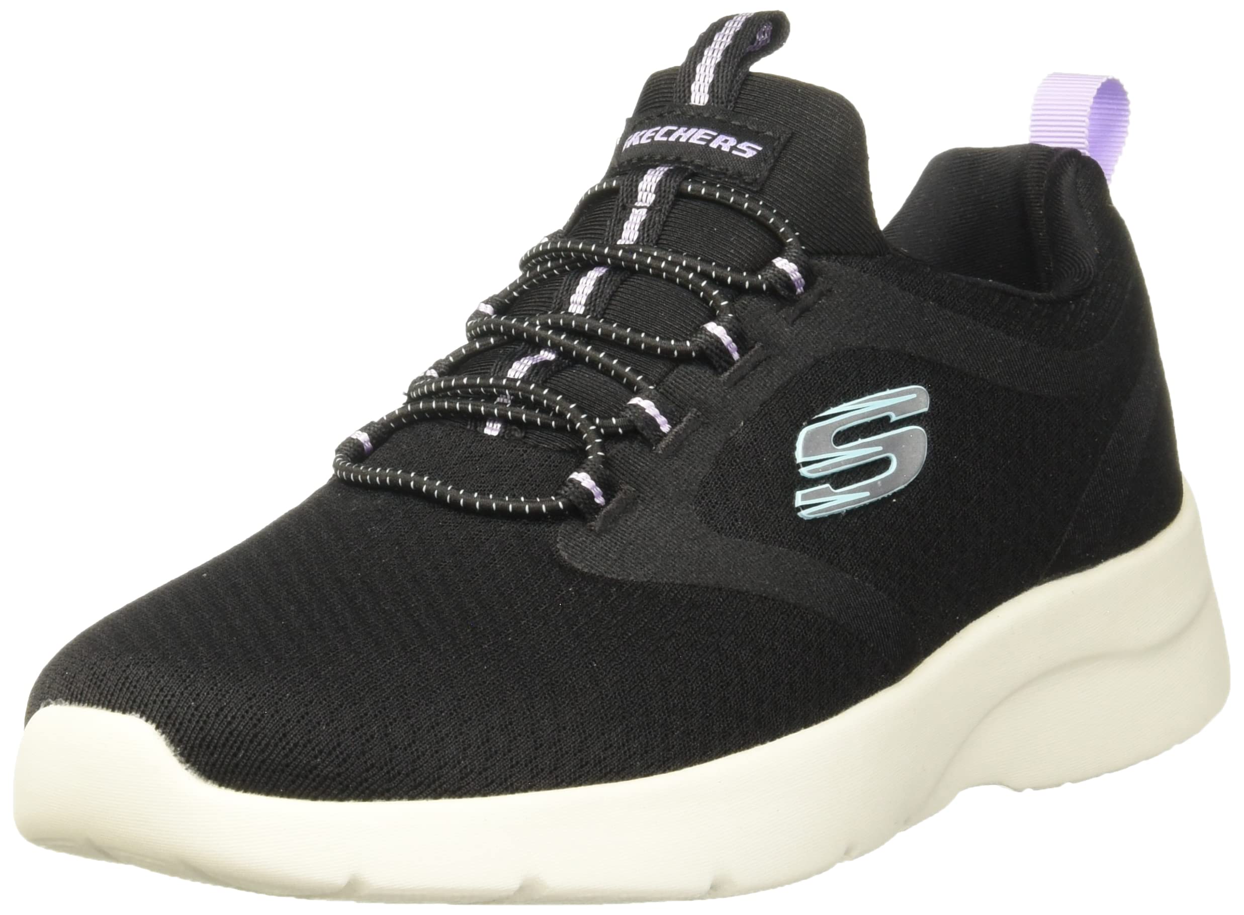 Skechers Womens Dynamight 2.0-Soft E Casual Slip Ons Shoes Vegan Mesh and Synthetic Upper with Stretch Laces Black - 4 UK (149693) (B0BF8N5X96) Amazon Price History, Amazon Price Tracker