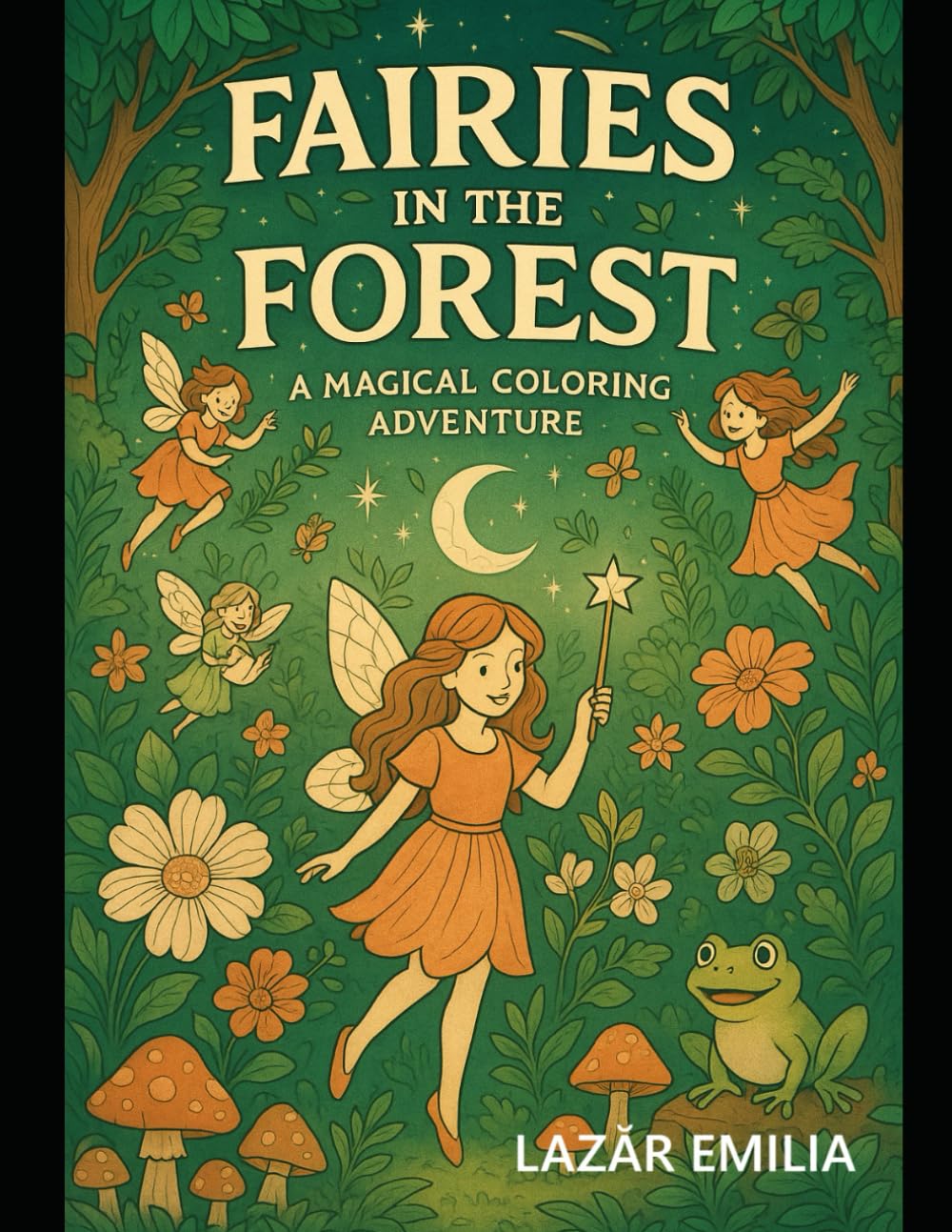 Fairies in the Forest: Magical Coloring Book for Kids Ages 5–9: 60 cute fairy scenes with flowers, forest friends, and magical adventures.