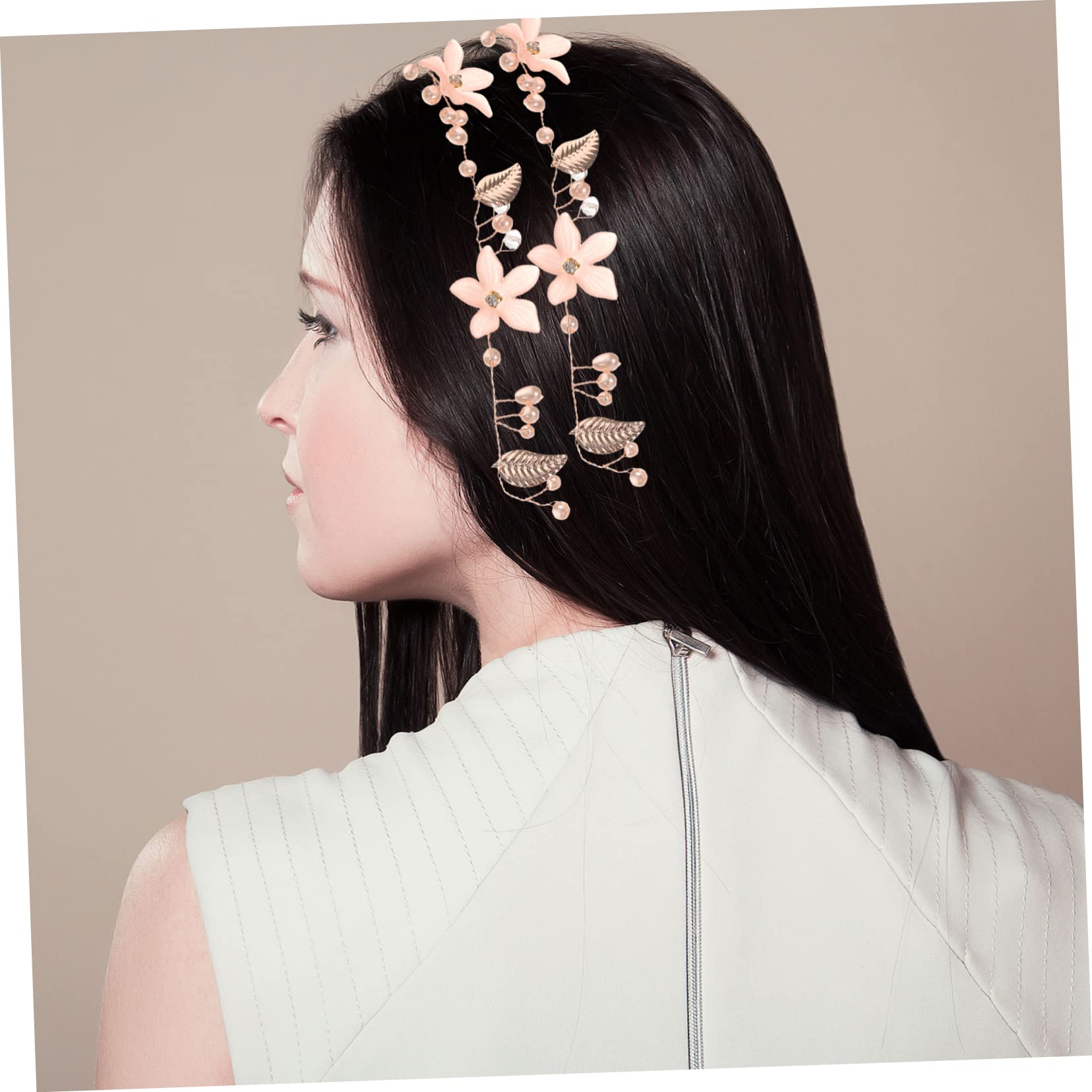 Baluue 5stücke Blütenblatt Braut Haarschmuck Für Hochzeiten Blumenkrone Mit Blüten Und Blättern Für Brautpartys Und Besondere Anlässe