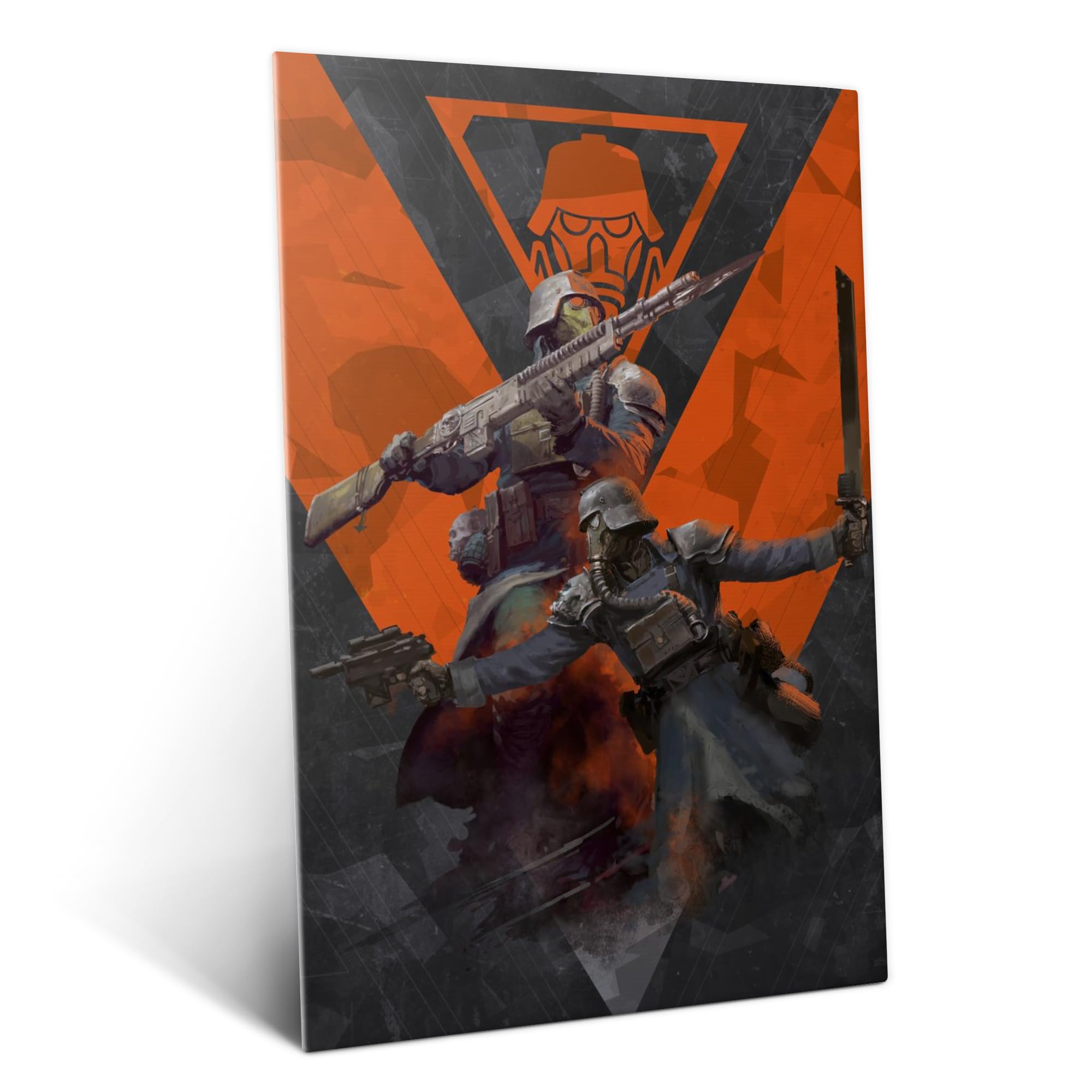 Displate Metallposter Warhammer Death Korps Wanddeko Poster für Schlafzimmer Magnetische Befestigung 32 x 45 cm