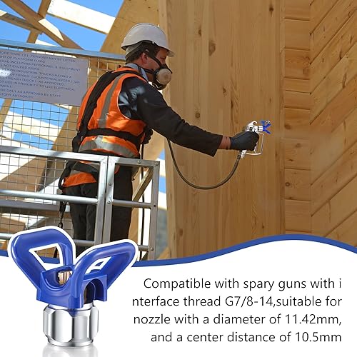 Miniatura 6 de 3 puntas de pulverización, pistola de pintura sin aire, boquilla protectora, repuesto de asiento para boquilla de pintura en aerosol sin aire,