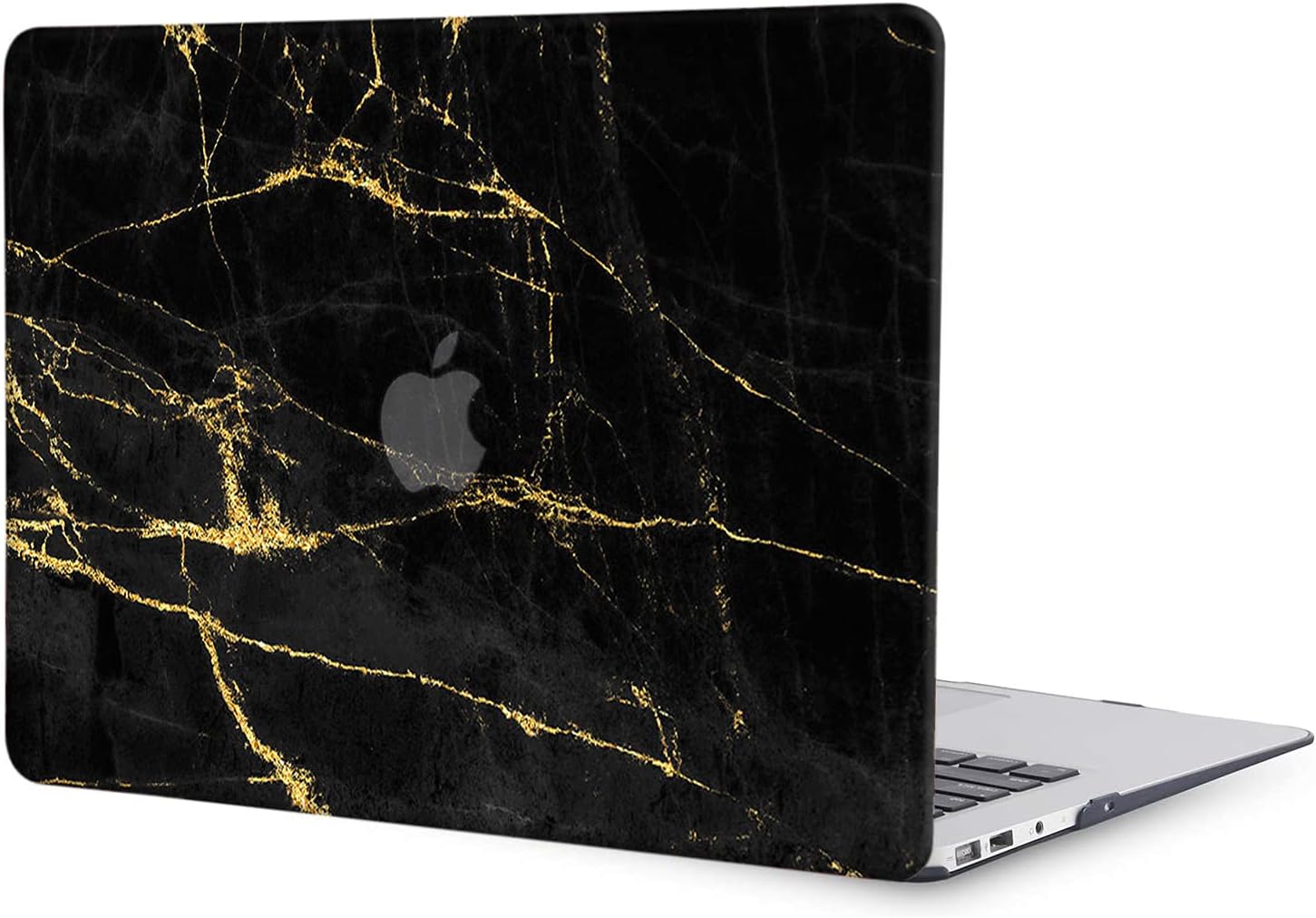Hard Case Compatible with MacBook Pro 16 Inch Case 2020 2019 Release Model A2141 with Touch Bar and Touch ID, Color Printing Matt Plastic Hard Shell Cover Case - Black Gold Marble