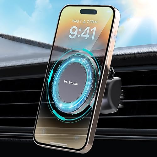 Soporte de teléfono para automóvil  Fuerte magnético para soporte de coche MagSafe, soportes de teléfono de coche para iPhone 11, 12, 13, 14, 15