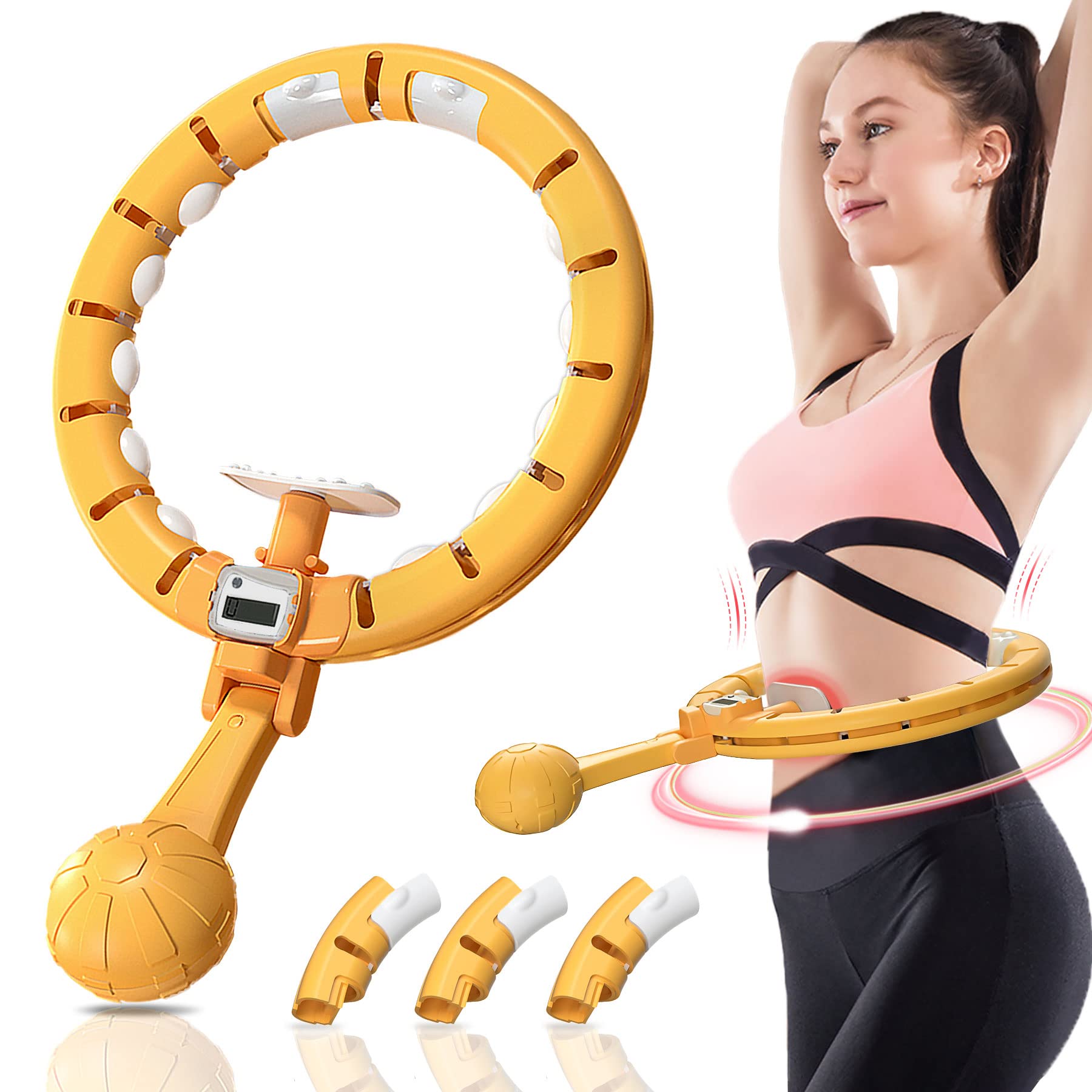 Buy Trisens Smart Weighted Hoola Hoop, New 2022Adjustable Weight Auto
