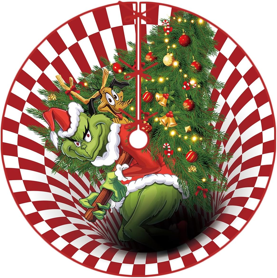 Christmas Tree Skirt 48 Inch Merry Christmas Tree Collar