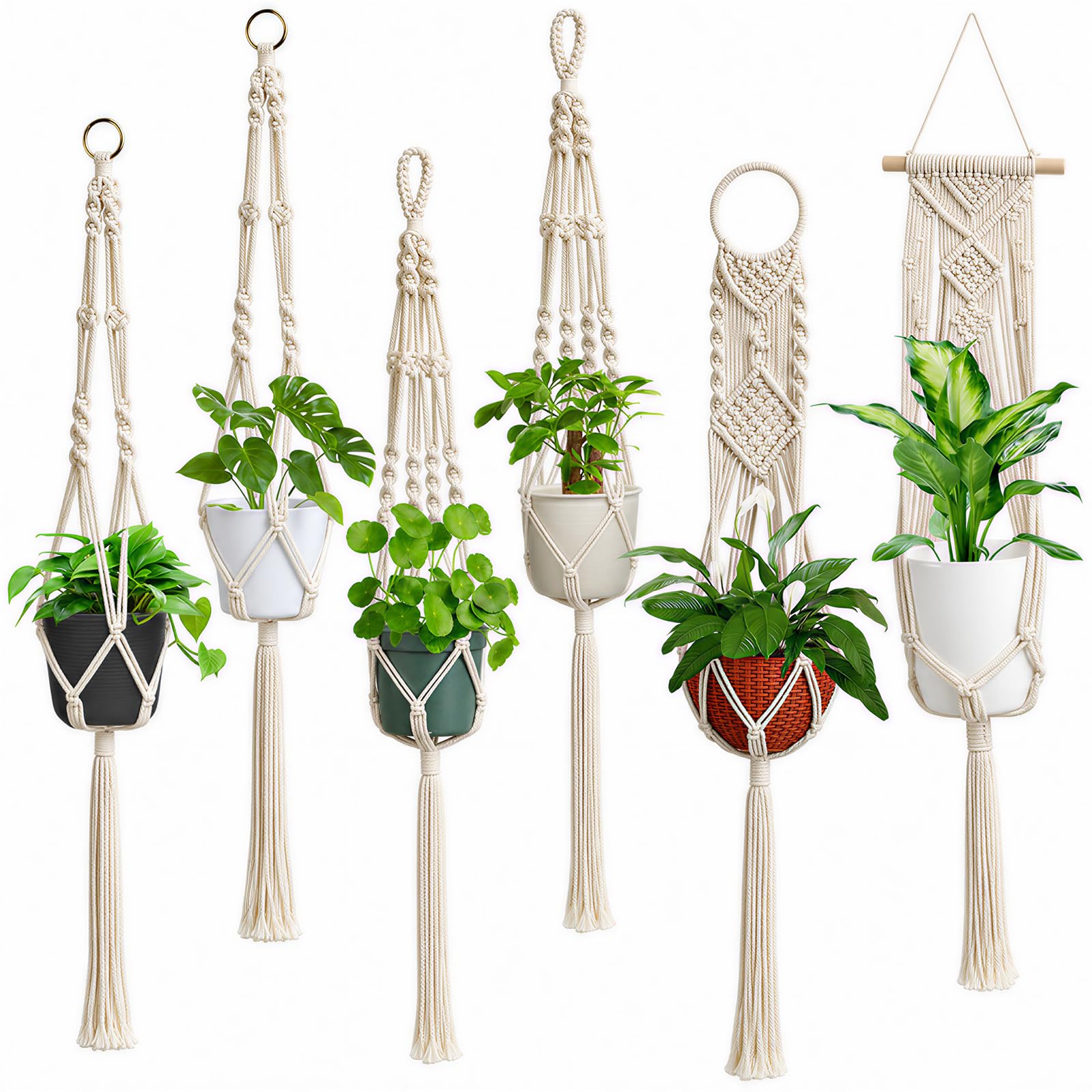 Laerjin Macrame Plant Hangers