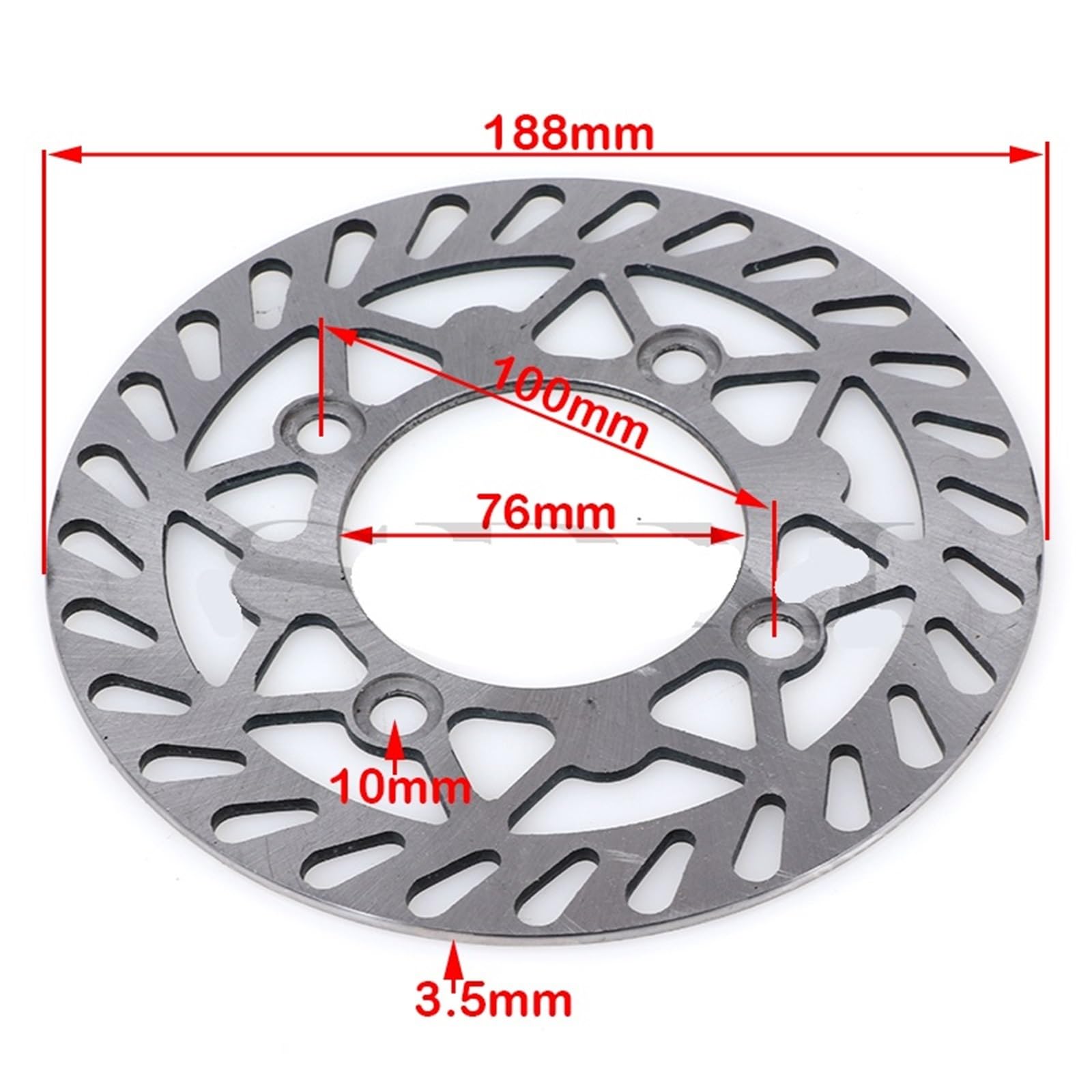 Arretratore Pistoncini Pastiglia Freno a Disco Posteriore da 15 mm Adatta per 110 CC, 125 e 140 CRF XR SSR Pit Dirt Bike ATV(C-Without Brake Disc)