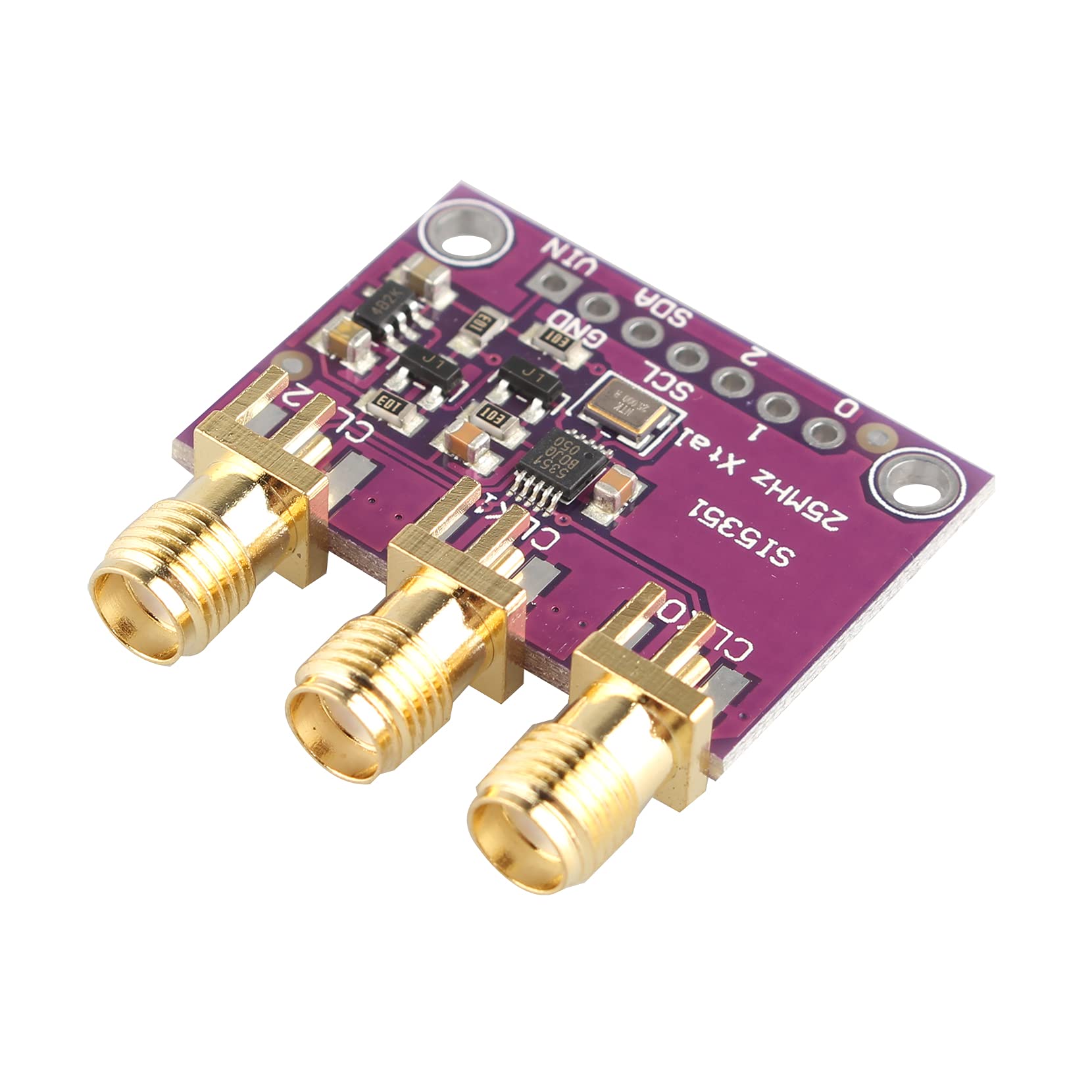 2 Pezzi CJMCU-5351 Si5351A Si5351 I2C 25MHZ Controller Clock Generator Breakout Board da 8KHz a 160MHz 3-5VDC Compatibile con Arduino