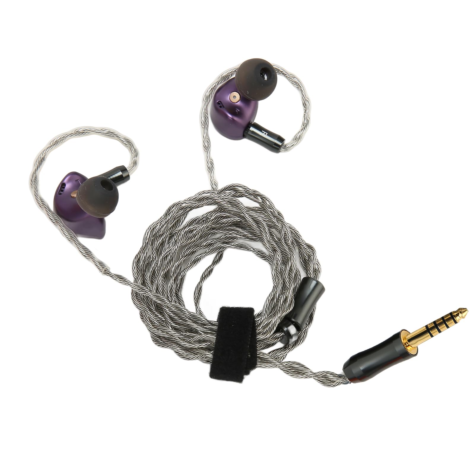 WINH Cuffie per Monitor, cuffie di regolazione cablate professionali con cavo staccabile per musicista, colore viola (4.4)