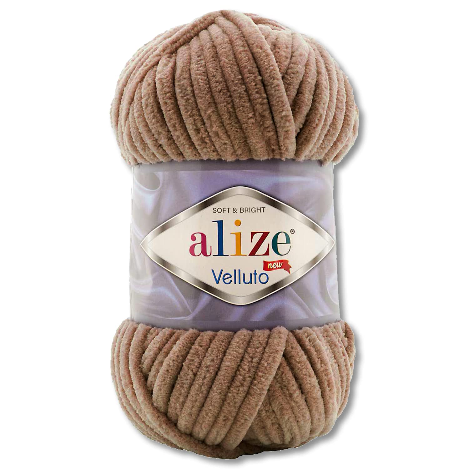Wohnkult 100 g Alize Velluto wool in 30 selections (329 | tobacco)