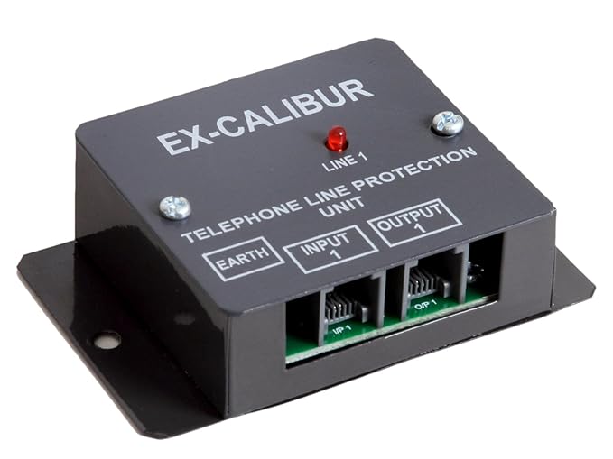 1 Port EXCalibur Telephone LINE Surge Protector with LED Indication