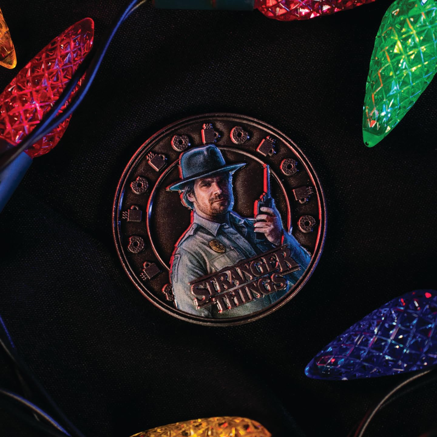 FaNaTtik Stranger Things Eleven and Hopper - Moneda coleccionable