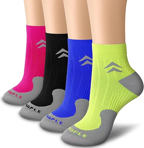 Bluemaple Compression Socks for Men & Women Circulation-Ankle Plantar Fasciitis Socks Support for Athletic