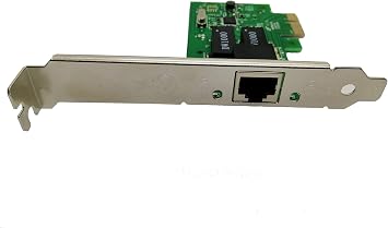 Realtek Chipset 1 Gigabits Gbps PCIe PCI Express Ethernet Network Interface Card Adapter with Low Profile Bracket for Desktop PC/Mac(No Software)