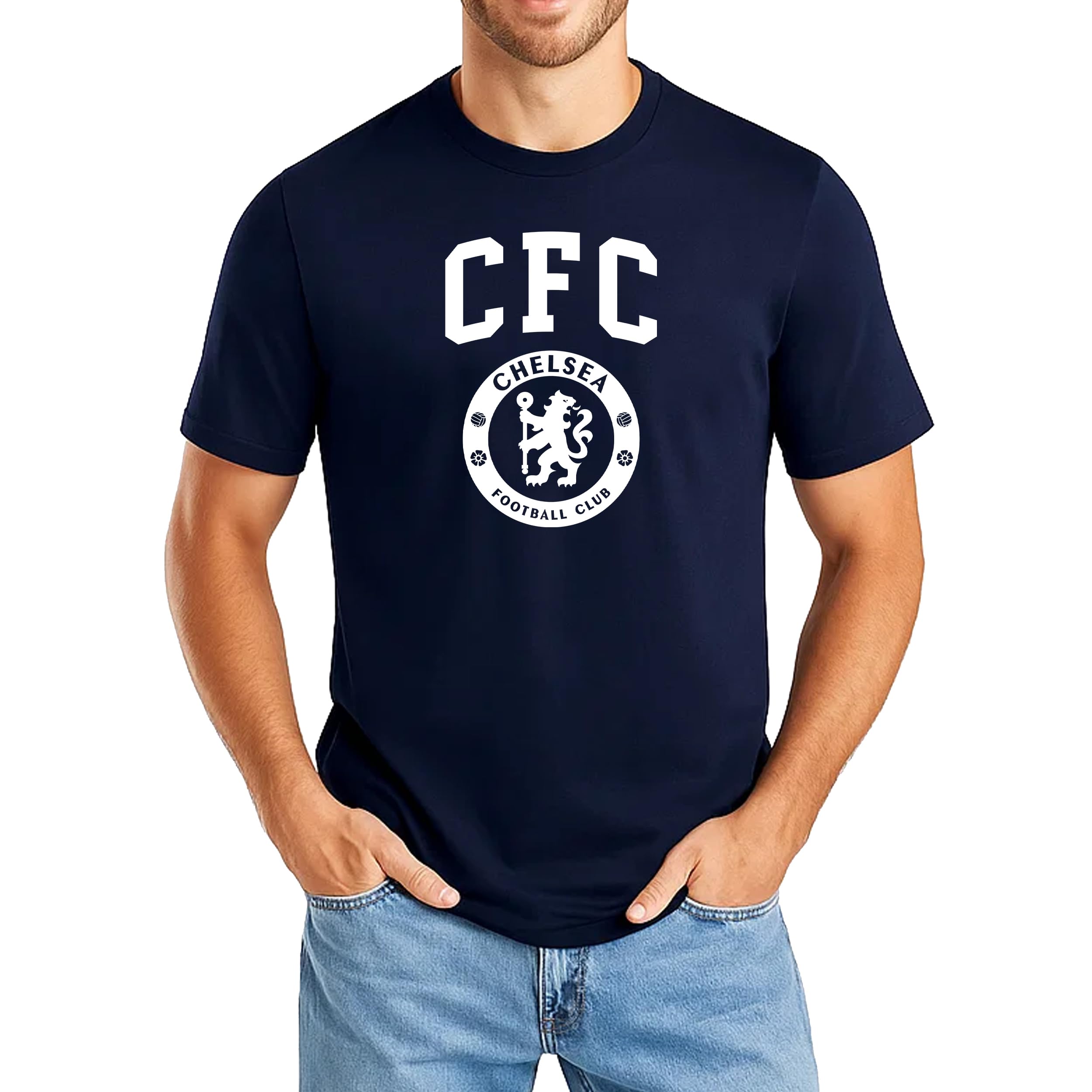Icon Sports Official Chelsea FC Cotton T-Shirt - Unisex Adult