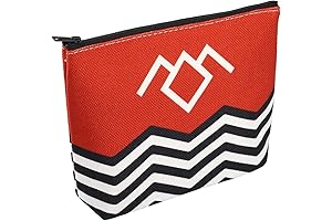 Red Black & White Twin Peaks TV Show Canvas Makeup Bag