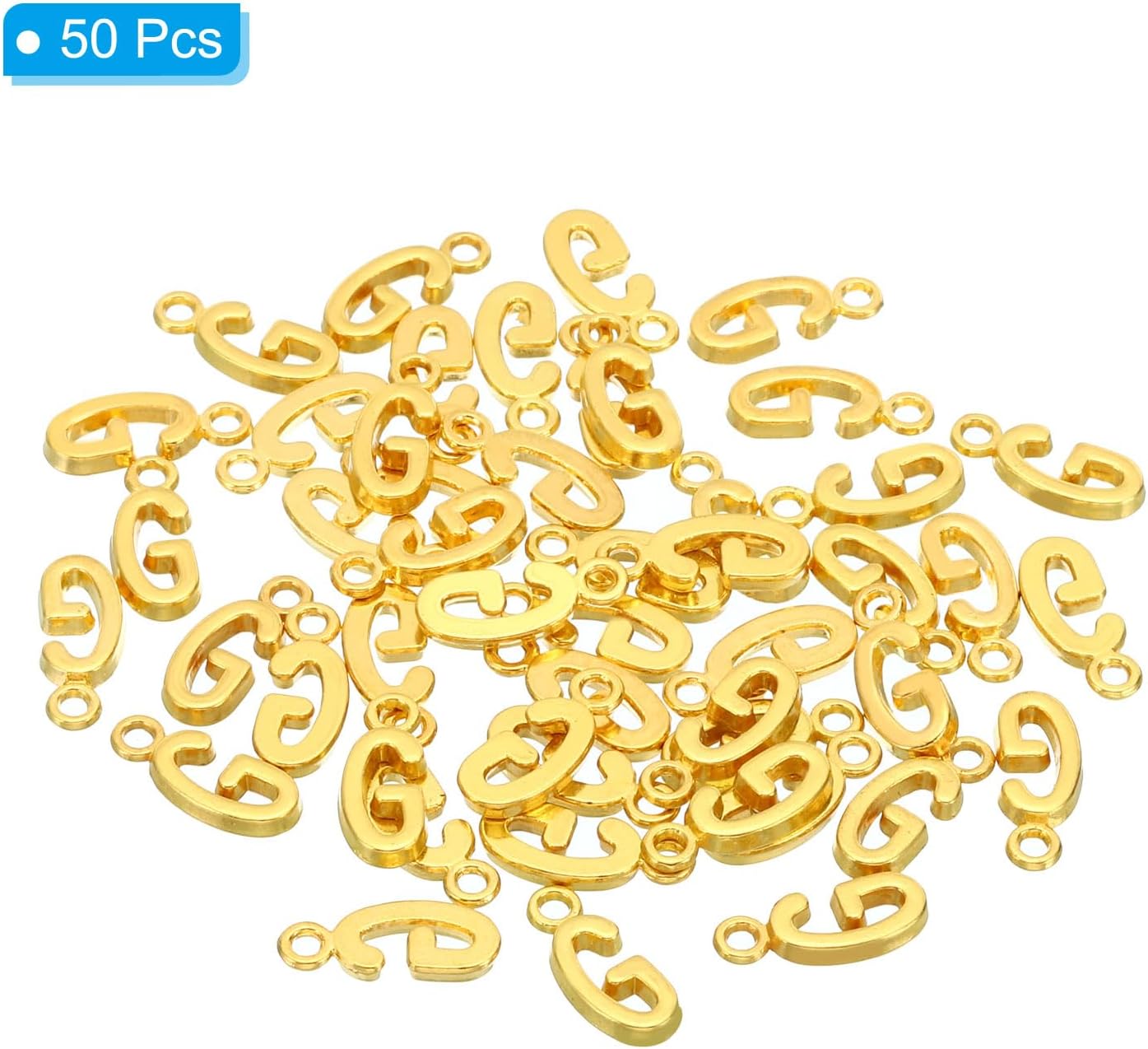 PATIKIL Letter Charm, Alphabet Initial Pendant Charm Bulk Cute DIY for Jewelry Making Necklace Keychains - Image 3