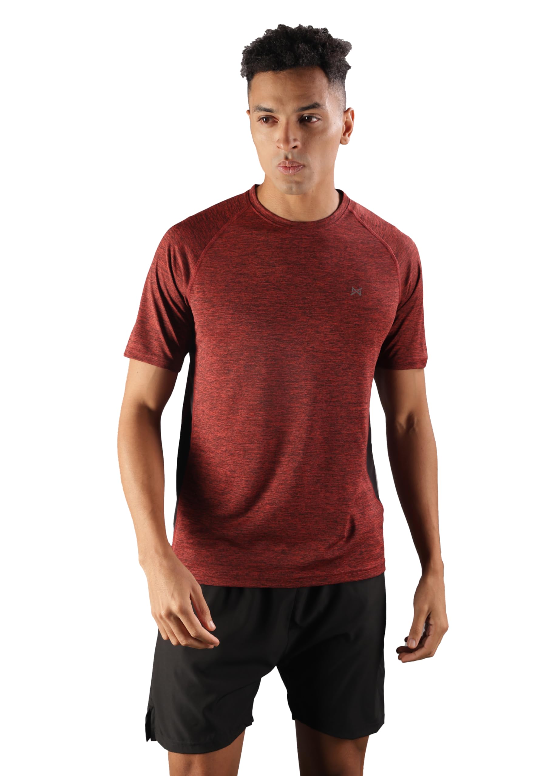 Round Neck T-Shirt for Men Pack of 1 | Men’s Anti Odour Active Wear Dry-Fit Gym T-Shirt | Premium Micro Fibre Sports T-Shirt | Regular Fit, Ultra Soft, Short Sleeve T-Shirt-image-11