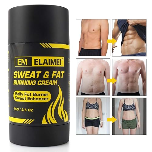 Miniatura 6 de ELAIMEI Crema de gel caliente, crema de sudor para quemar grasa, gel potenciador de entrenamiento de pérdida de peso para vientre, crema adelgazante
