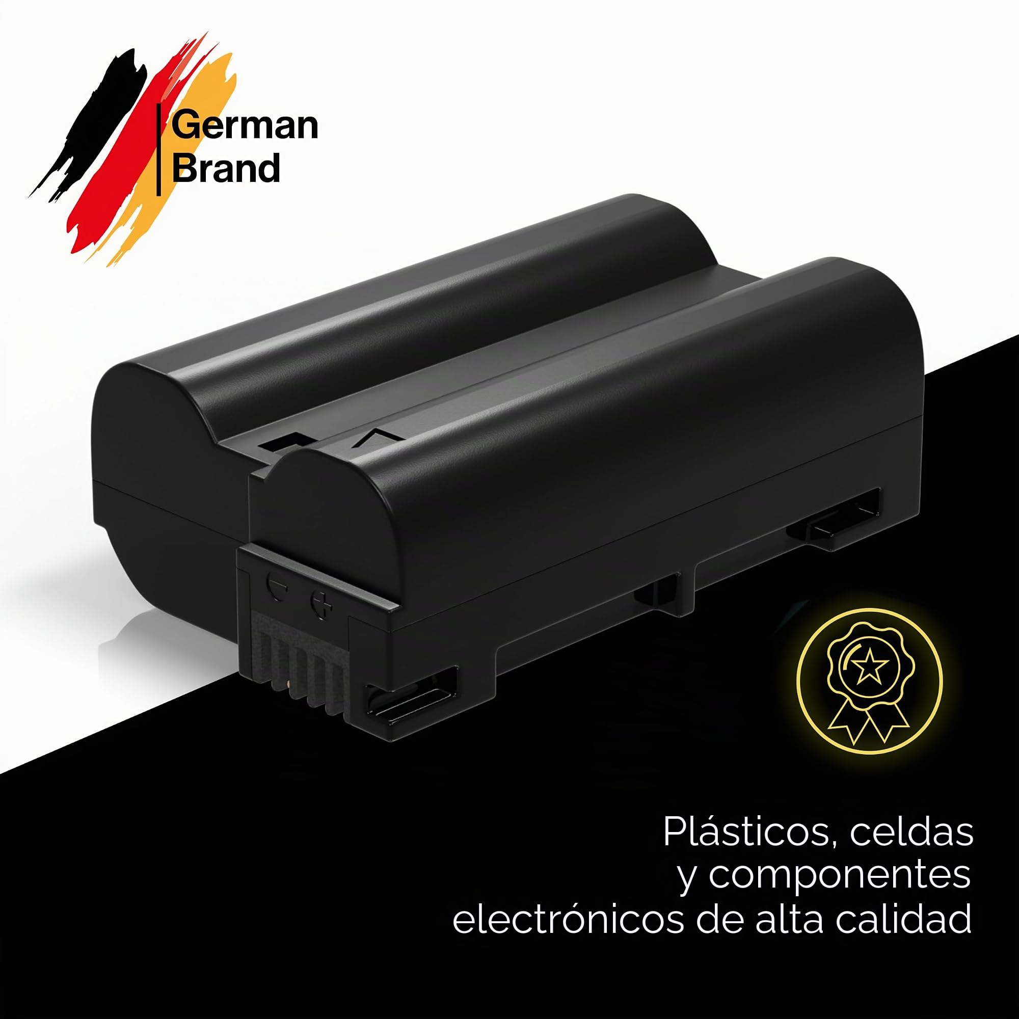 PATONA Set 2X EN-EL15c Protect batería 2600mAh con Cargador PD Dual USB-C | Compatible: Nikon 1 V1, D7000, D7100, D7200, D7500, D600, D610, D750, D780, D800, D810, D850, Z6II, Z7 II