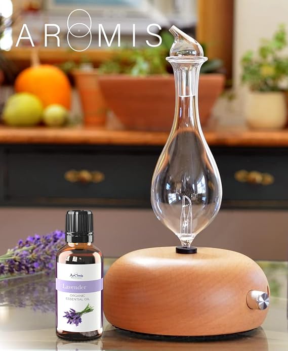 ArOmis Organic Lavender Essential Oil - Therapeutic Grade - 30ml (1 Fl Oz) 100% Pure, Premium, Undiluted, Oils Perfect for Aromatherapy Diffuser