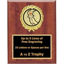 Trophies Torch Victory Plaque Awards 6x8 Wood Academic Achievement Education Trophy Games Sports Free Engraving