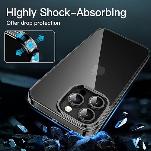 Miniatura 5 de JETech Funda para iPhone 15 Pro de 6.1 pulgadas, TPU suave transparente delgada funda protectora con absorción de golpes, soporte de carga