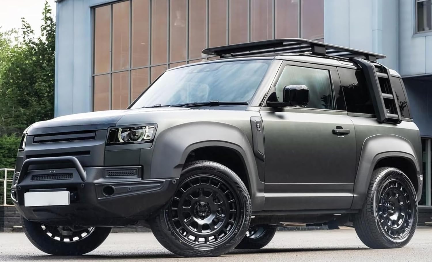 Roof Rack Platform Rooftop Cargo System Carrier Luggage Carrier Fits for Land Rover Defender 90 2020-2026 with Wind Fairing